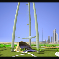 Конкурсный проект "Tall emblem structure Dubai"